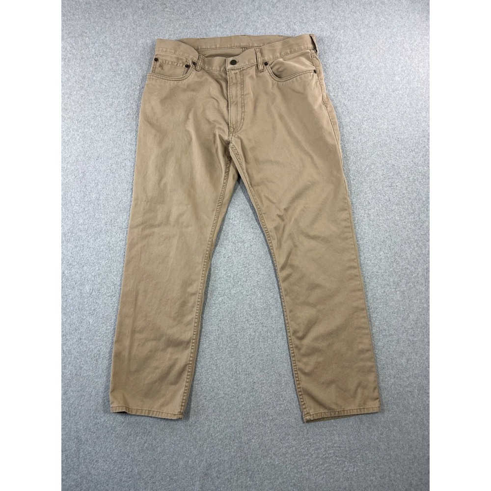 Polo Ralph Lauren Khaki Chino Pants Mens 36x29 Tan Relaxed Fit Straight Leg